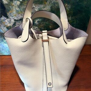 White Leather Bag